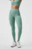 High-Waist Airbrush Legging - Botanical Green sold by Alo Yoga