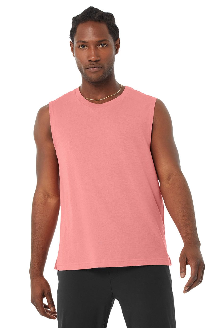 The Triumph Muscle Tank - Eraser Pink sold by Alo Yoga