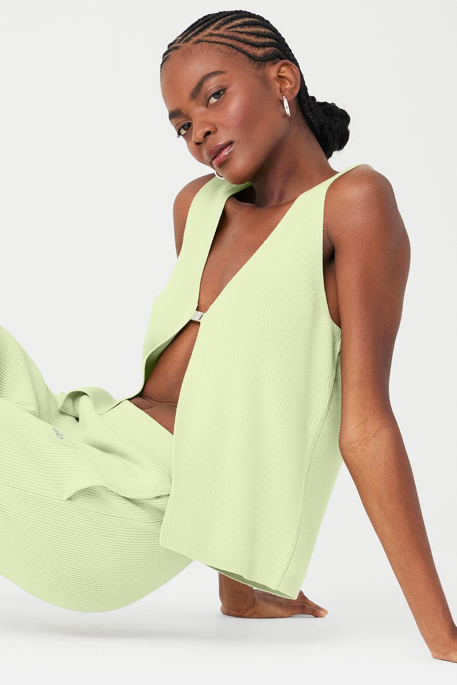 Knit Salana Tank & Knit High-Waist Salana Wide Leg Pant Set sold by Alo Yoga product image thumbnail 12