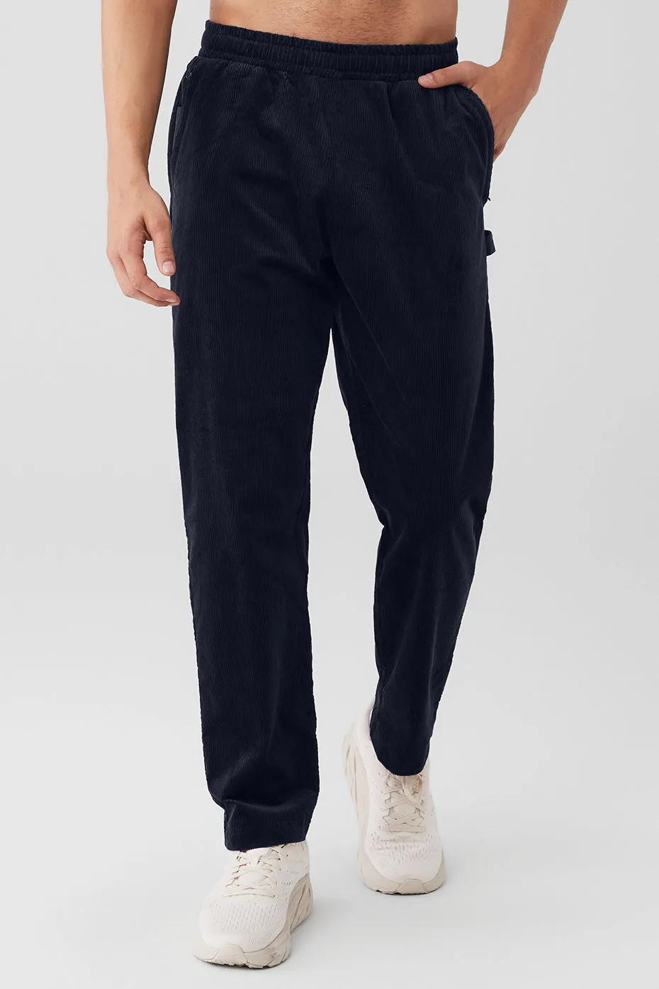 Corduroy District Sweatpant - Navy sold by Alo Yoga