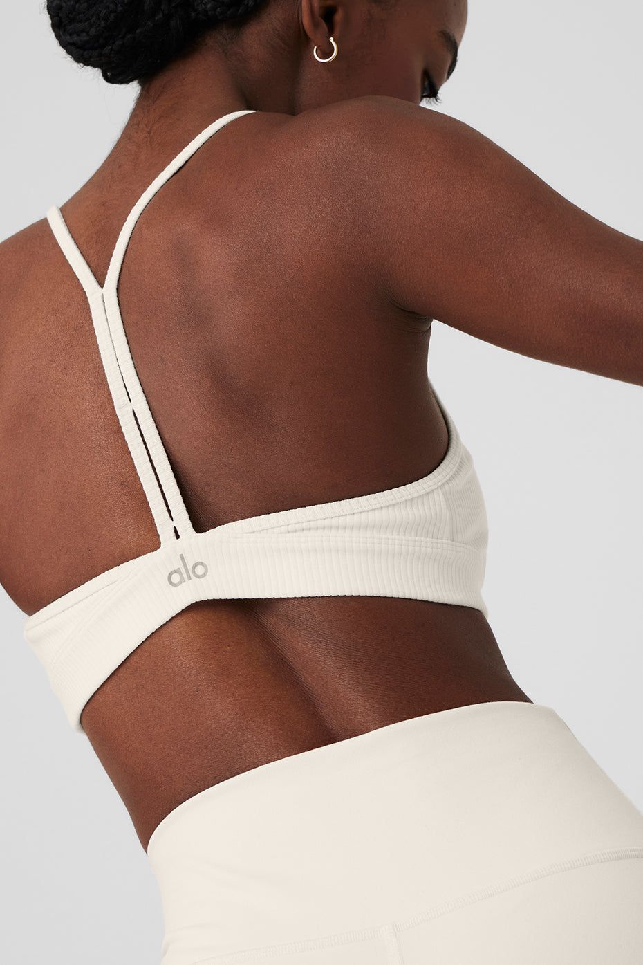Ribbed Blissful Bra - Ivory sold by Alo Yoga product image thumbnail 5