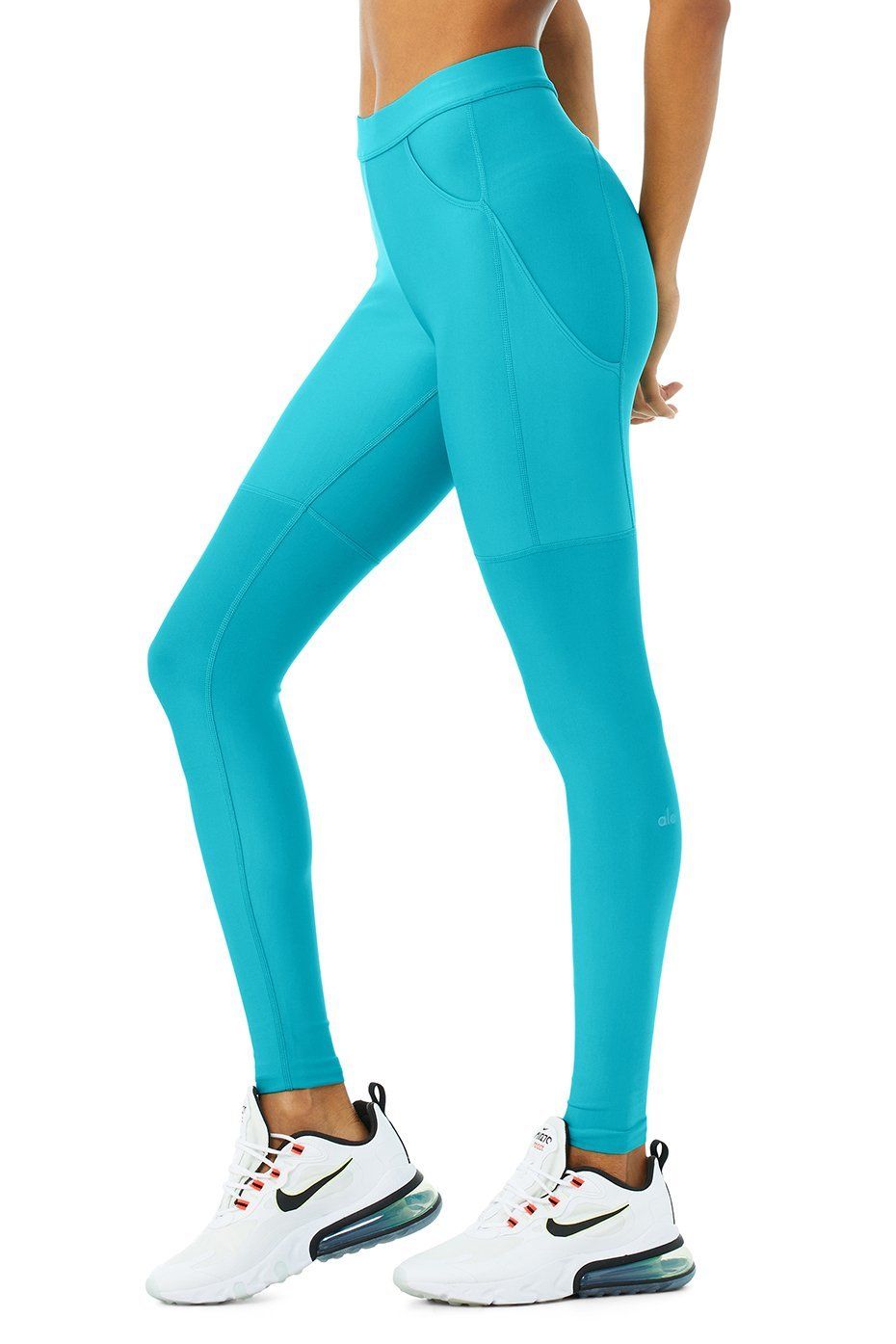 High-Waist Airlift 4 Pocket Utility Legging - Bright Aqua sold by Alo Yoga product image thumbnail 3
