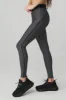 Airlift High-Waist Suit Up Legging - Anthracite/Black sold by Alo Yoga