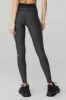 Airlift High-Waist Suit Up Legging - Anthracite/Black sold by Alo Yoga