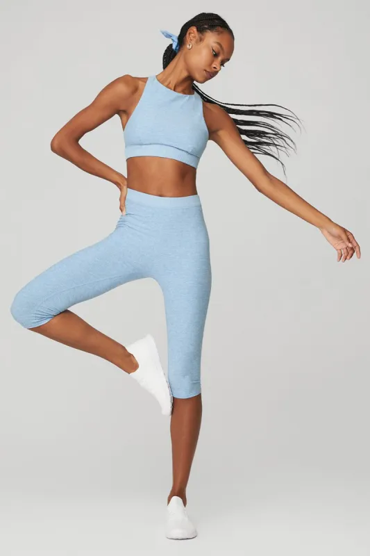 Alosoft Iconic 90's Bra & Alosoft High-Waist Iconic 90's Capri Set sold by Alo Yoga