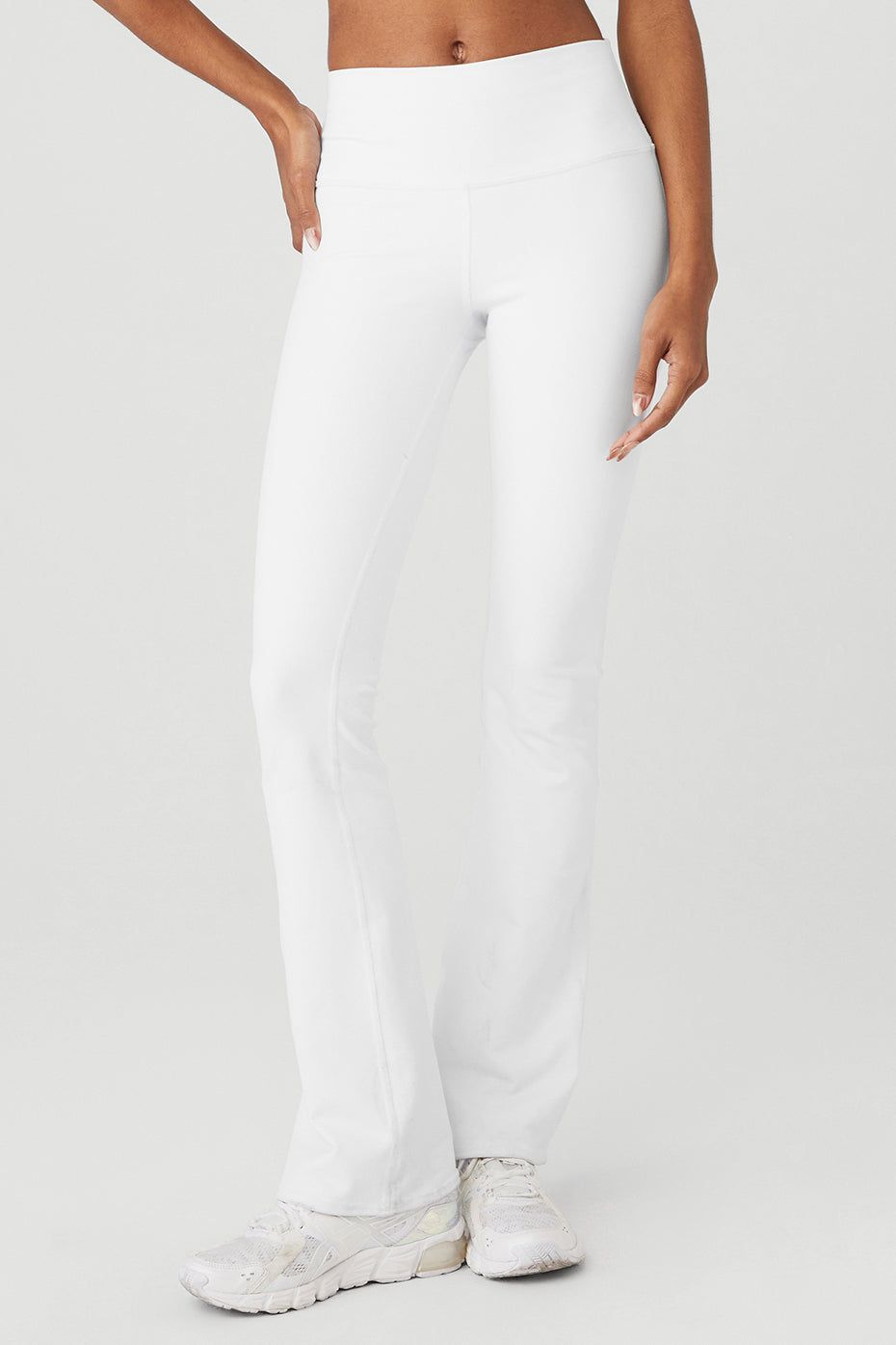 Airbrush High-Waist Bootcut Legging - White sold by Alo Yoga