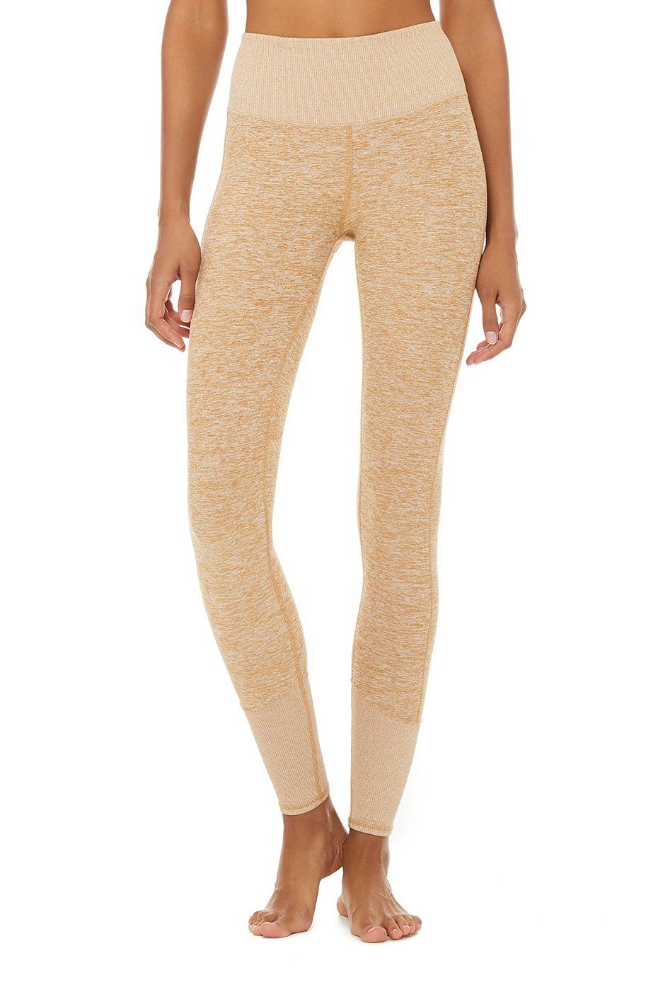 High-Waist Alosoft Lounge Legging - Caramel Heather sold by Alo Yoga
