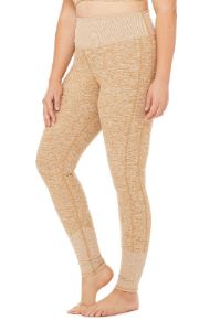 High-Waist Alosoft Lounge Legging - Caramel Heather sold by Alo Yoga