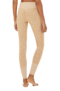 High-Waist Alosoft Lounge Legging - Caramel Heather sold by Alo Yoga
