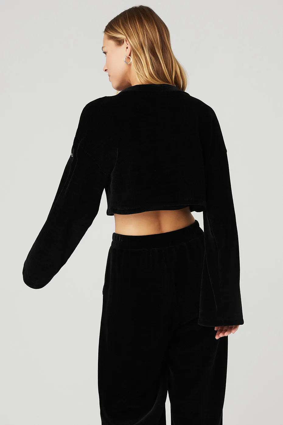 Chenille Chalet Cardigan - Black sold by Alo Yoga product image thumbnail 2
