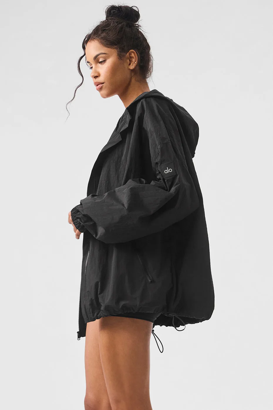 Vantage Nylon Ripstop Track Jacket - Black | Parallel