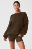 Scholar Crew Neck Sweater - Espresso sold by Alo Yoga