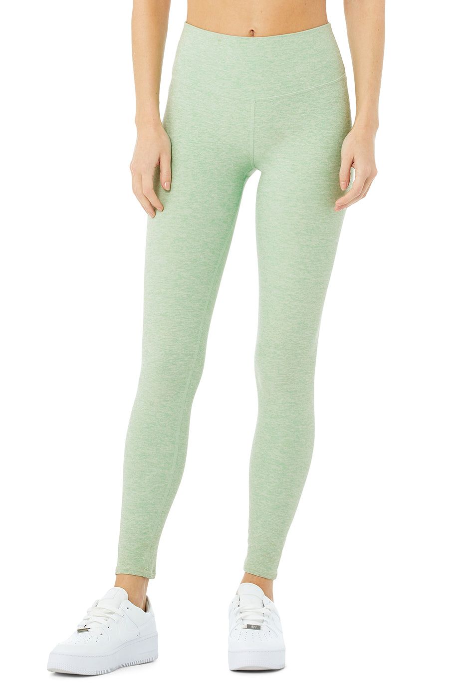 High-Waist Alosoft Highlight Legging - Honeydew Heather sold by Alo Yoga