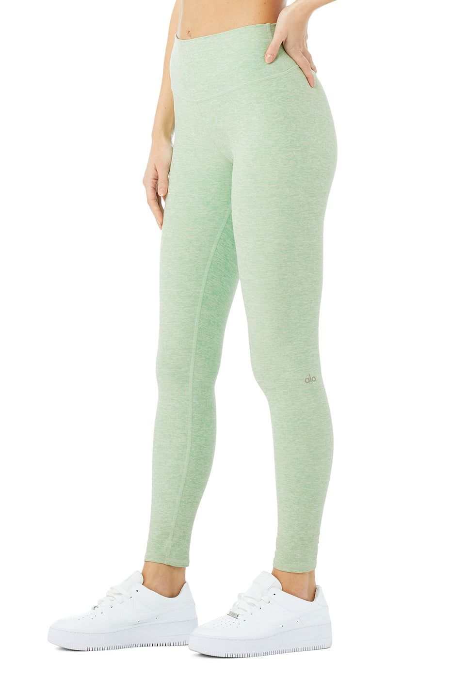 High-Waist Alosoft Highlight Legging - Honeydew Heather sold by Alo Yoga product image thumbnail 2