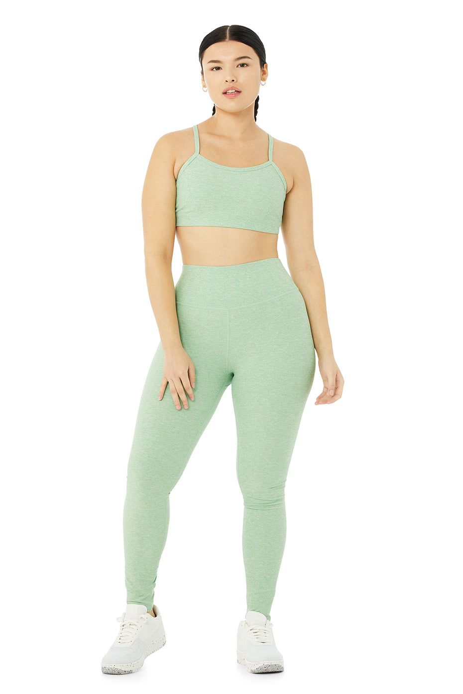 High-Waist Alosoft Highlight Legging - Honeydew Heather sold by Alo Yoga product image thumbnail 10