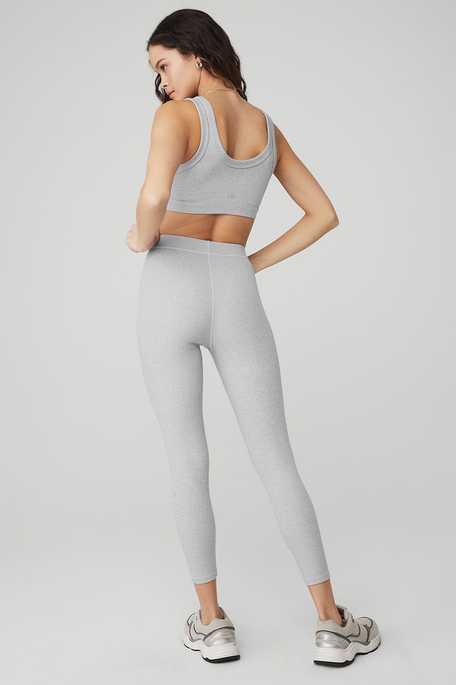 Wellness Bra & Ribbed High-Waist 7/8 Blissful Legging Set sold by Alo Yoga product image thumbnail 18