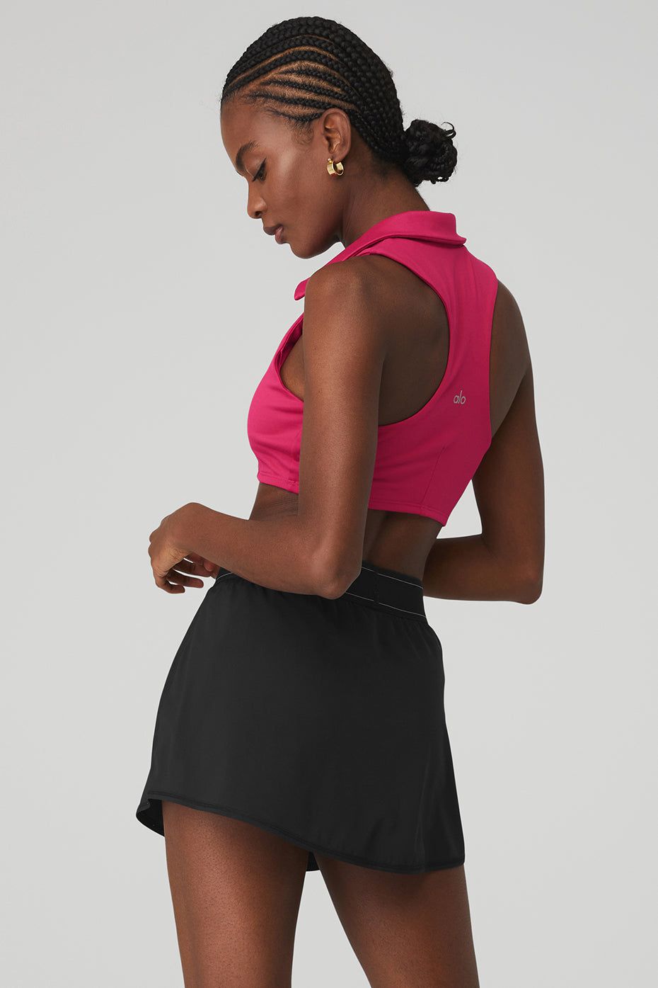 Charmed Collar Bra Tank - Magenta Crush sold by Alo Yoga product image thumbnail 2