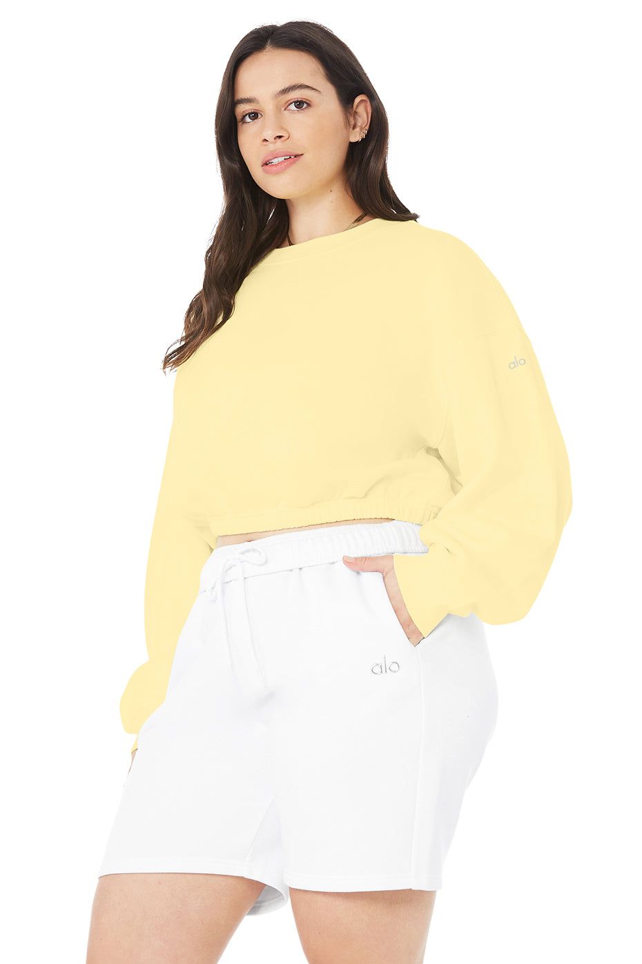 Devotion Crew Neck Pullover - Buttercup sold by Alo Yoga product image thumbnail 6