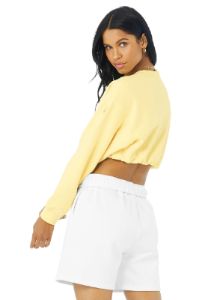 Devotion Crew Neck Pullover - Buttercup sold by Alo Yoga