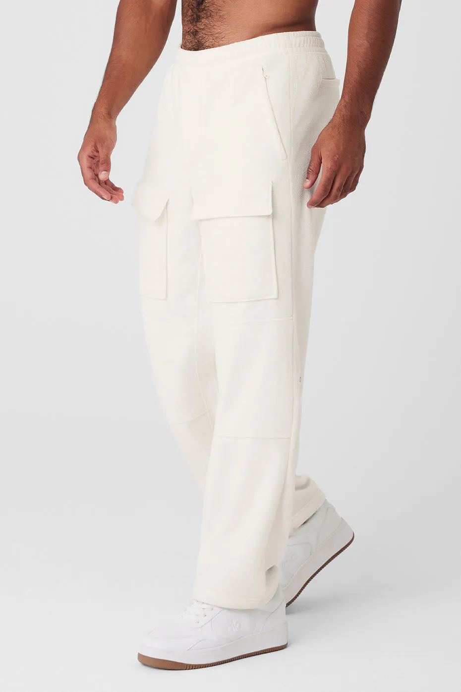 Polar Fleece Ridge Cargo Pants - Ivory sold by Alo Yoga product image thumbnail 3