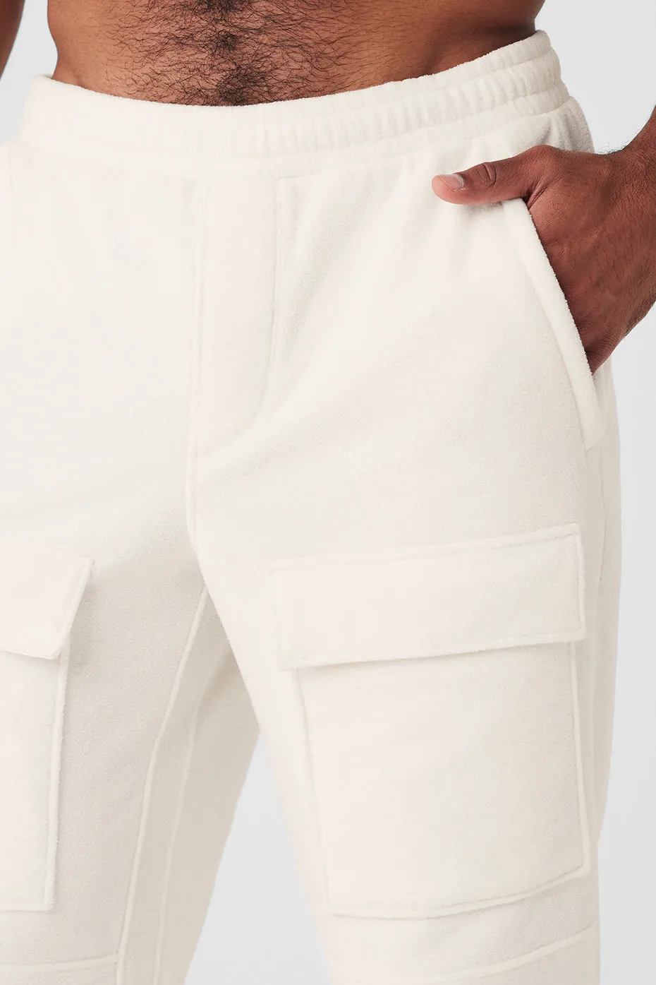 Polar Fleece Ridge Cargo Pants - Ivory sold by Alo Yoga product image thumbnail 4