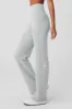 Cashmere High-Waist Plush Waffle Pant - Athletic Heather Grey sold by Alo Yoga