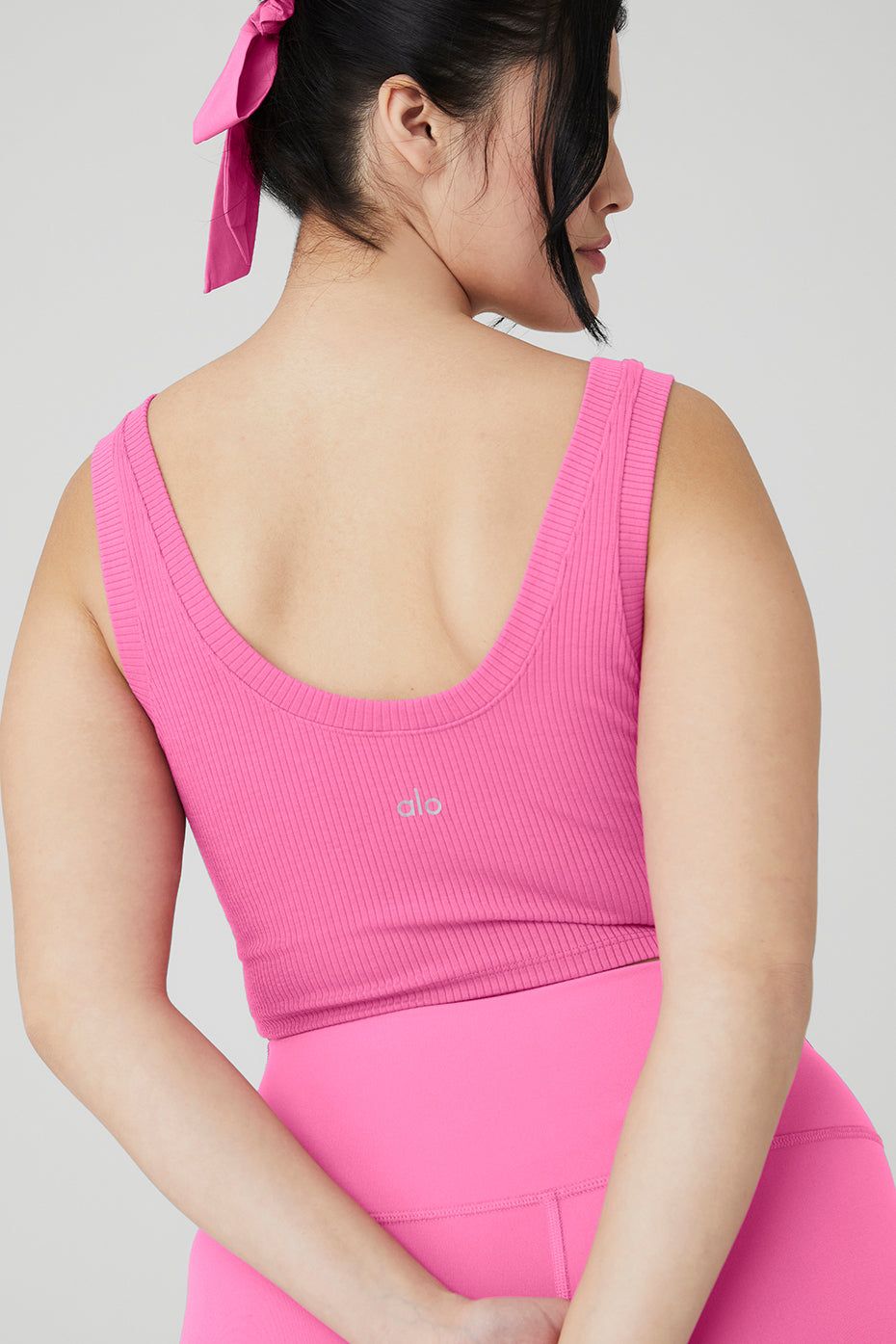 Ribbed Wellness Tank - Paradise Pink sold by Alo Yoga product image thumbnail 9