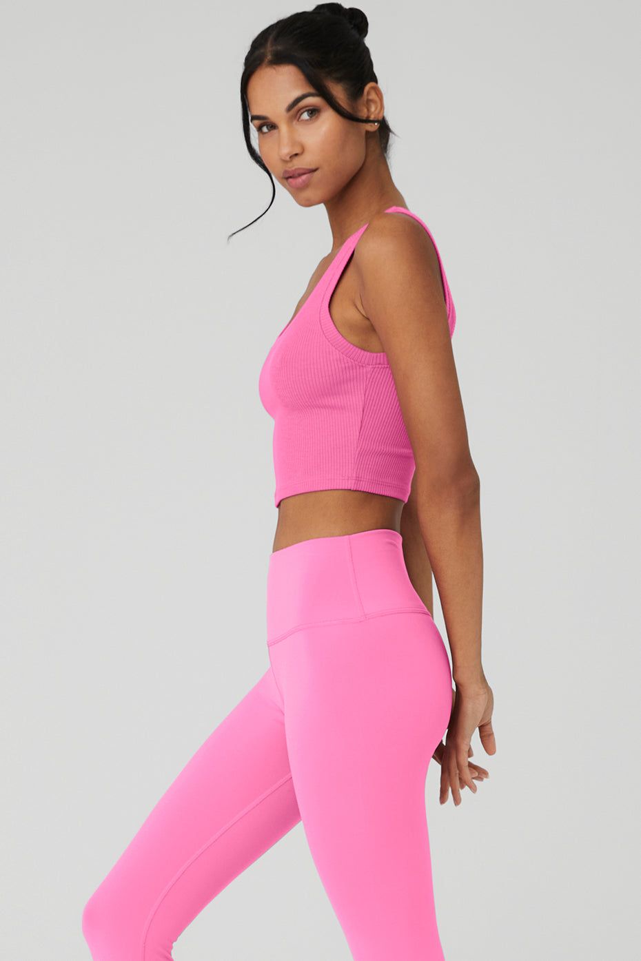 Ribbed Wellness Tank - Paradise Pink sold by Alo Yoga product image thumbnail 3
