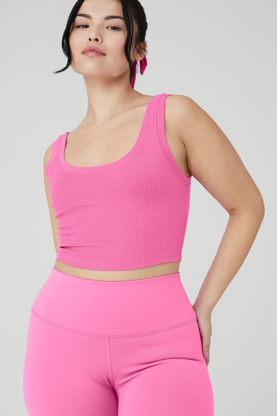 Ribbed Wellness Tank - Paradise Pink sold by Alo Yoga product image thumbnail 10