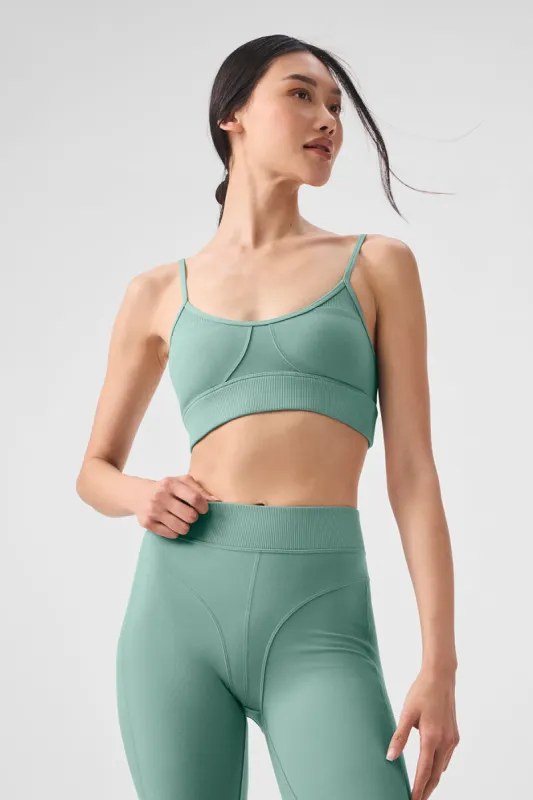 Alosoft Head Start Bra - Botanical Green sold by Alo Yoga