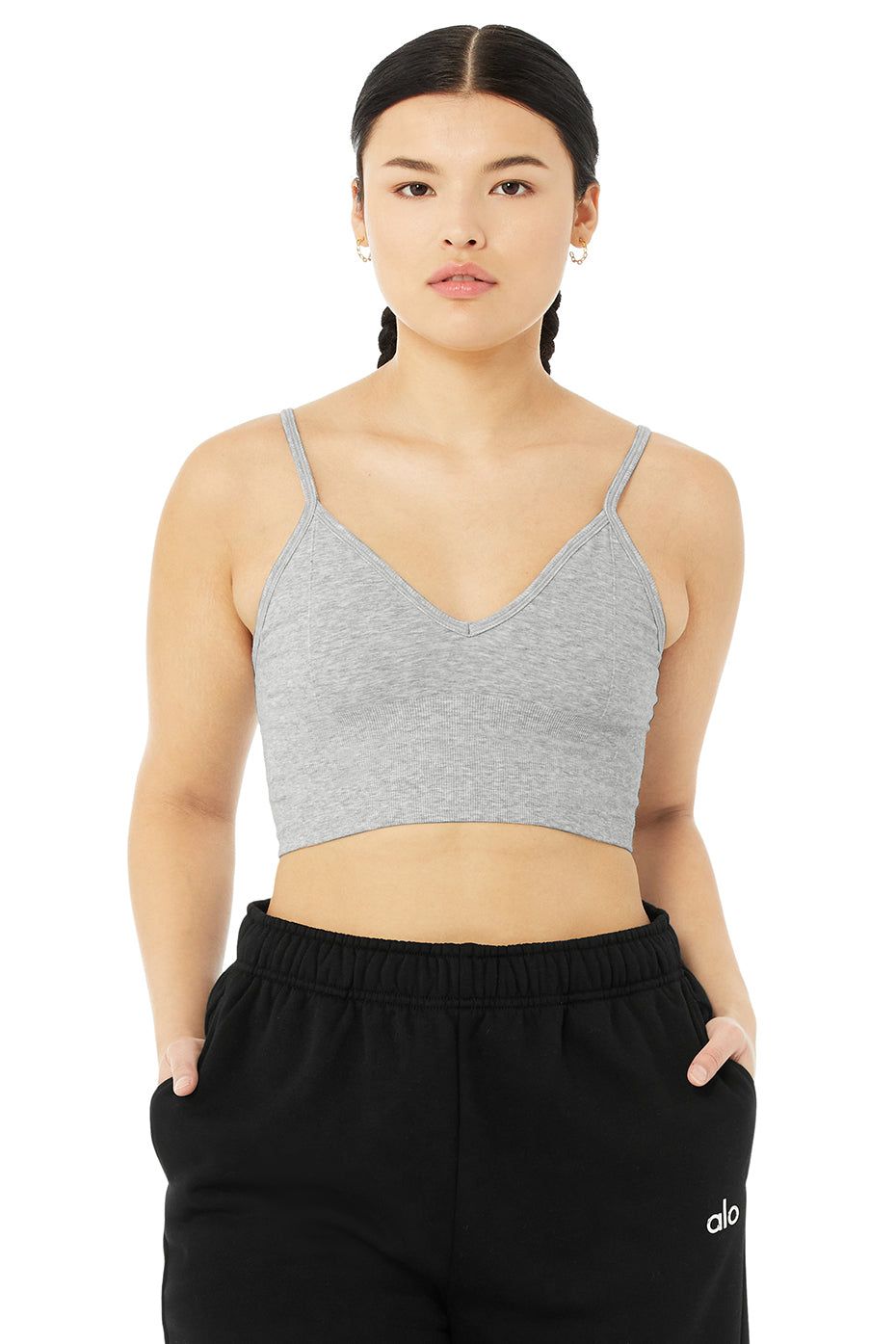 Delight Bralette - Dove Grey Heather sold by Alo Yoga product image thumbnail 7