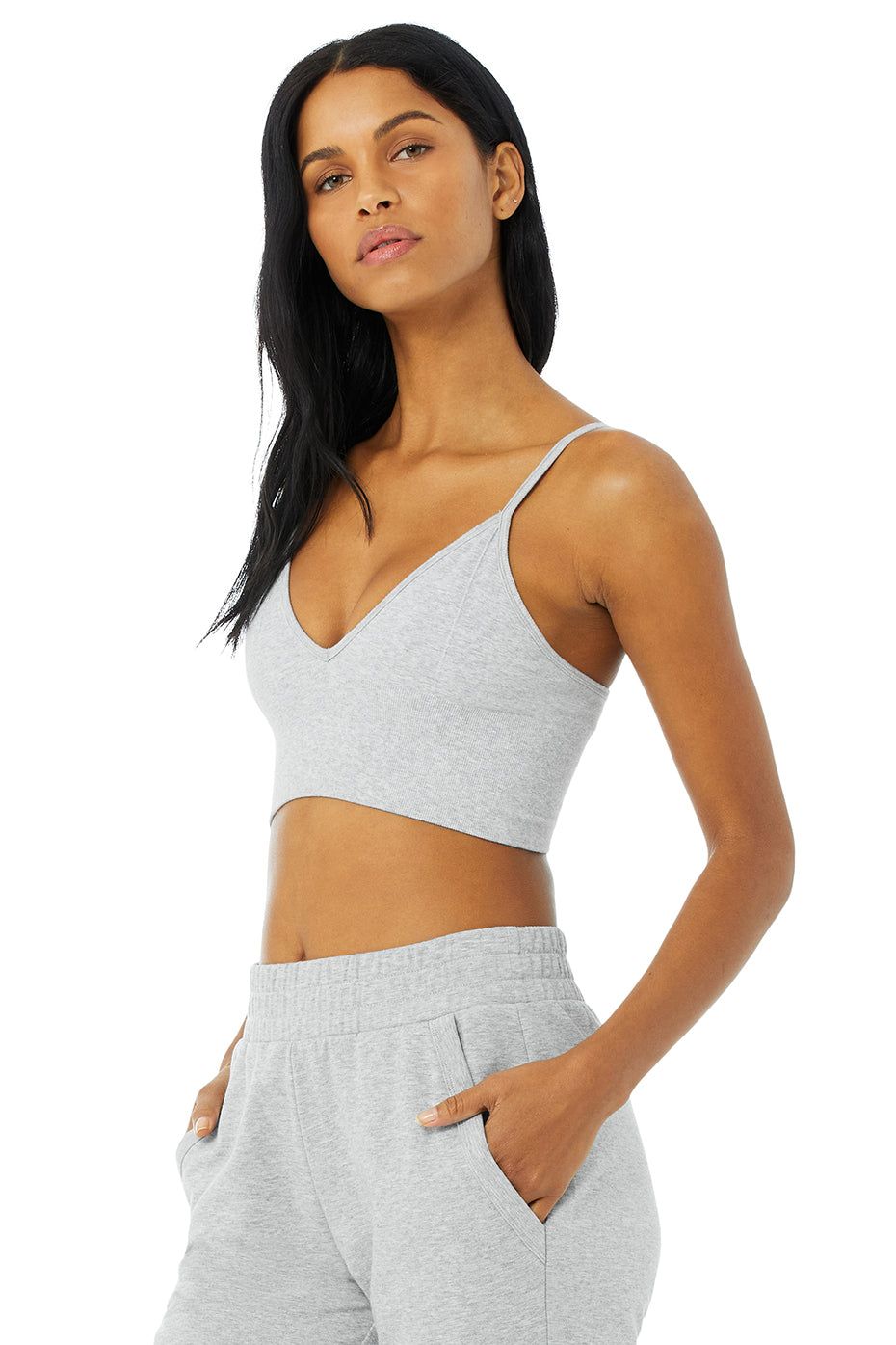 Delight Bralette - Dove Grey Heather sold by Alo Yoga product image thumbnail 2