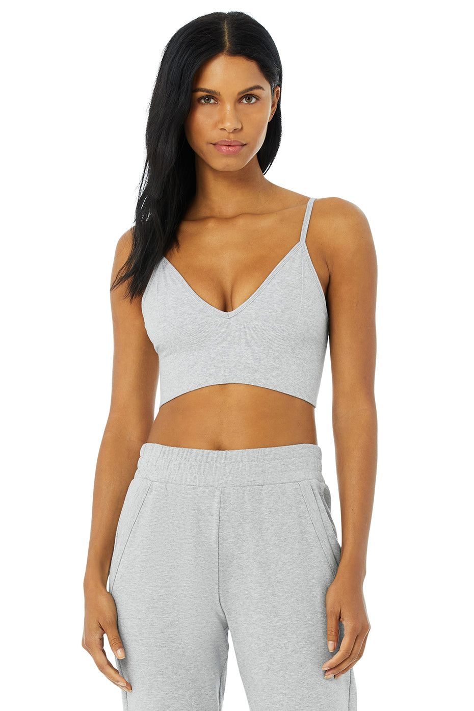 Delight Bralette - Dove Grey Heather sold by Alo Yoga