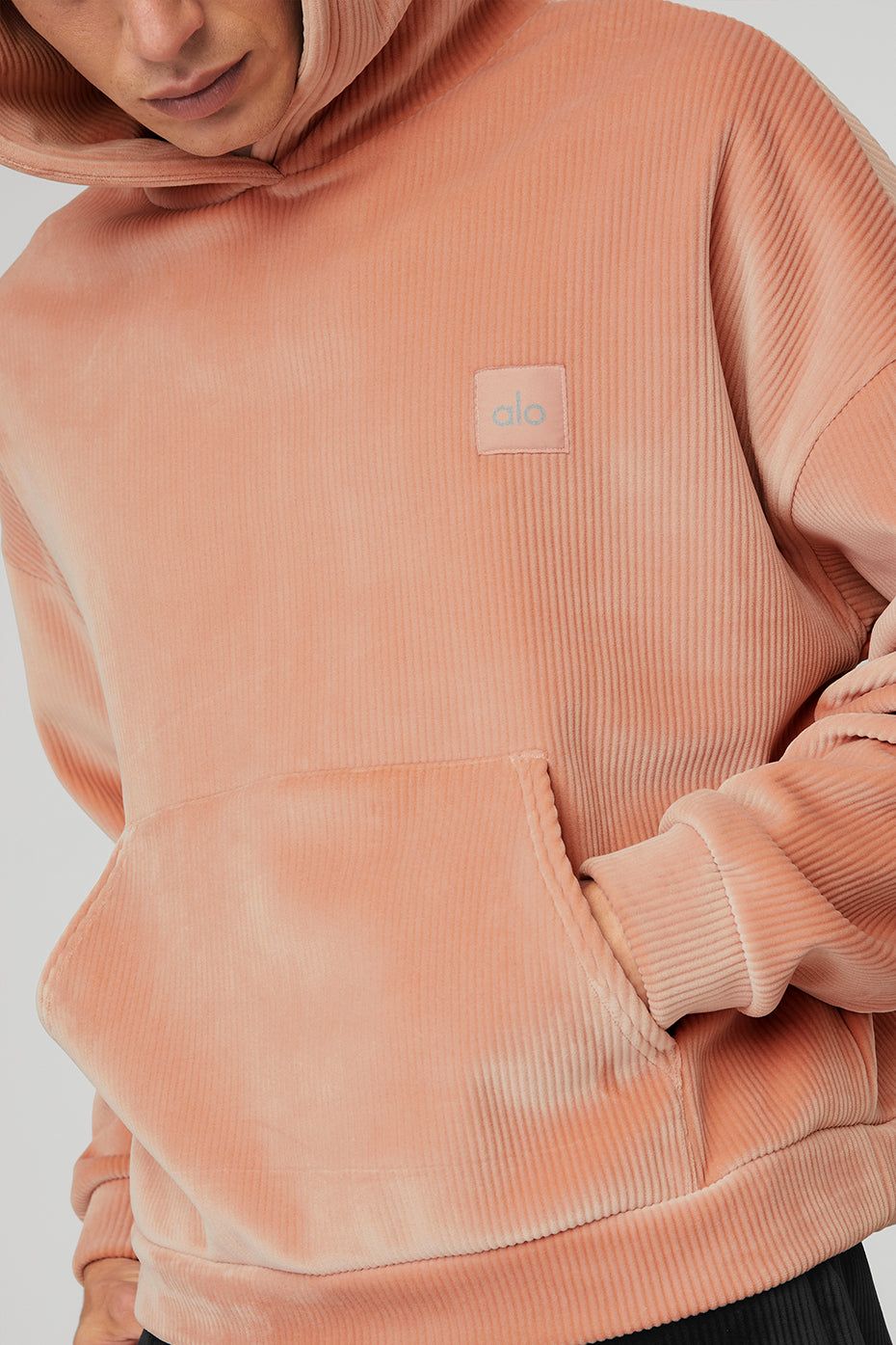 Velour Baller Hoodie - Soft Clay sold by Alo Yoga product image thumbnail 4