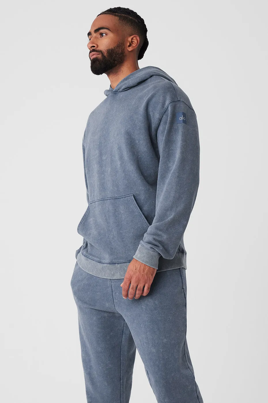 スウェット・トレーナー [Alo Yoga] Chill Vintage Wash Hoodie Chill Vintage Wash Hoodie - Black Wash | Alo Yoga