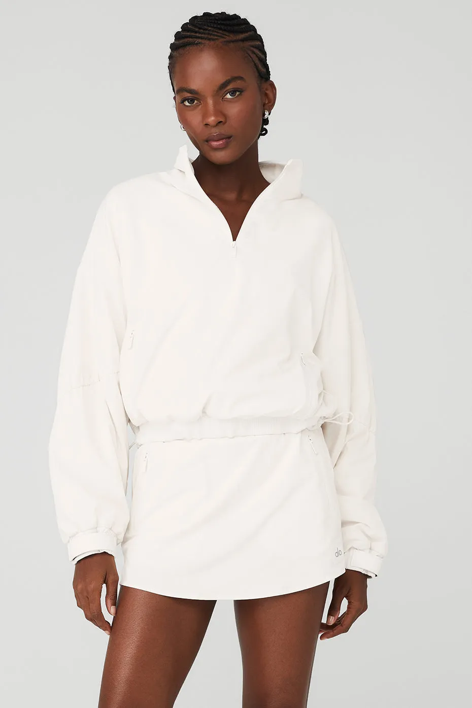 Cropped Elevation Coverup - Ivory sold by Alo Yoga