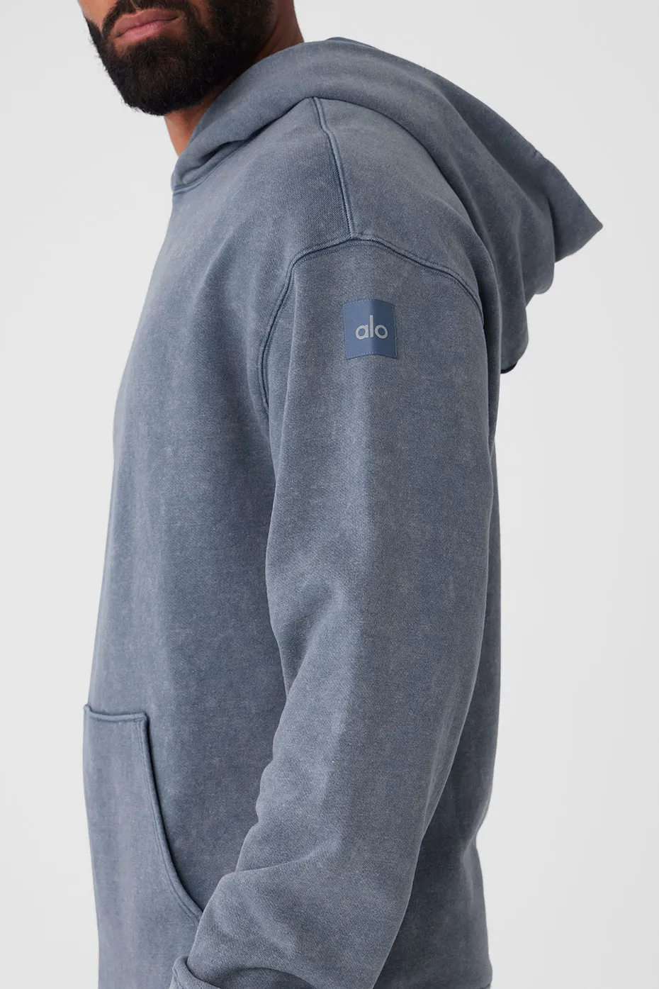Chill Vintage Wash Hoodie - Bluestone Wash sold by Alo Yoga product image thumbnail 4