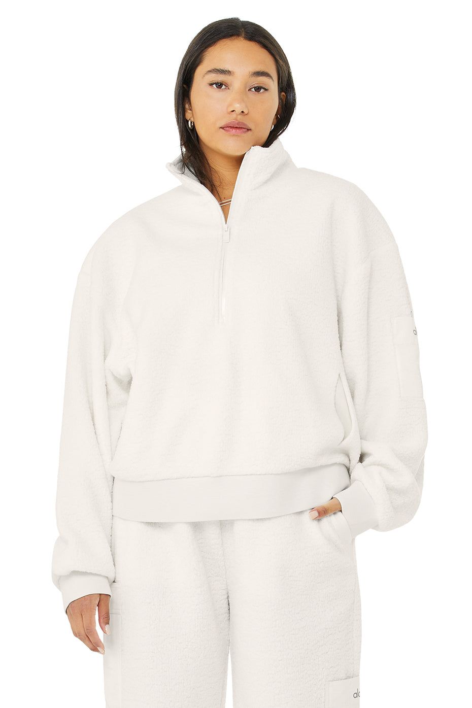 Micro Sherpa Solstice Coverup - Ivory sold by Alo Yoga product image thumbnail 5