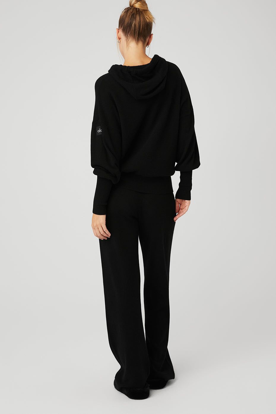 Cashmere Jet Set Hoodie & Cashmere High-Waist Jet Set Wide Leg Pant Set sold by Alo Yoga product image thumbnail 3