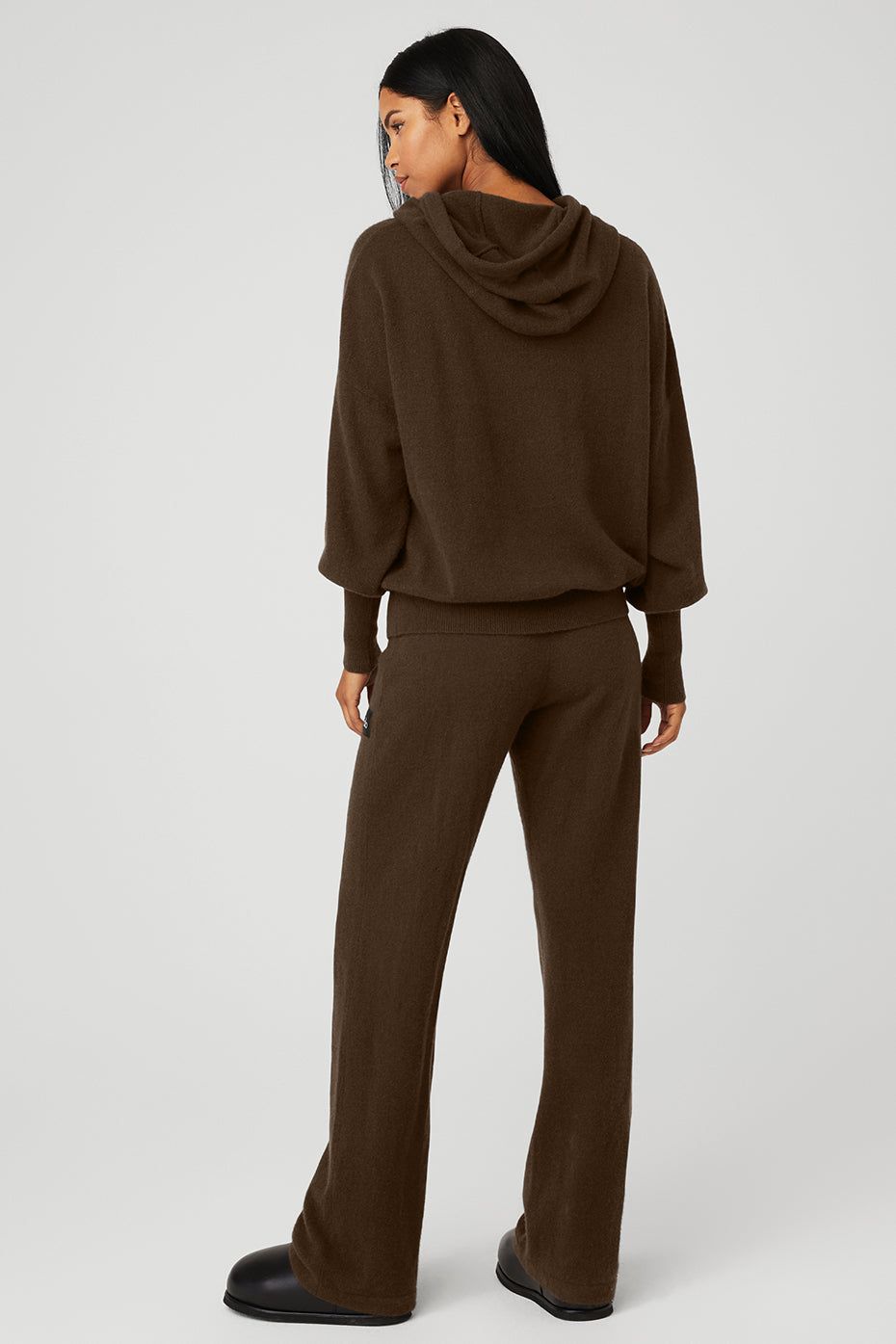 Cashmere Jet Set Hoodie & Cashmere High-Waist Jet Set Wide Leg Pant Set sold by Alo Yoga product image thumbnail 11