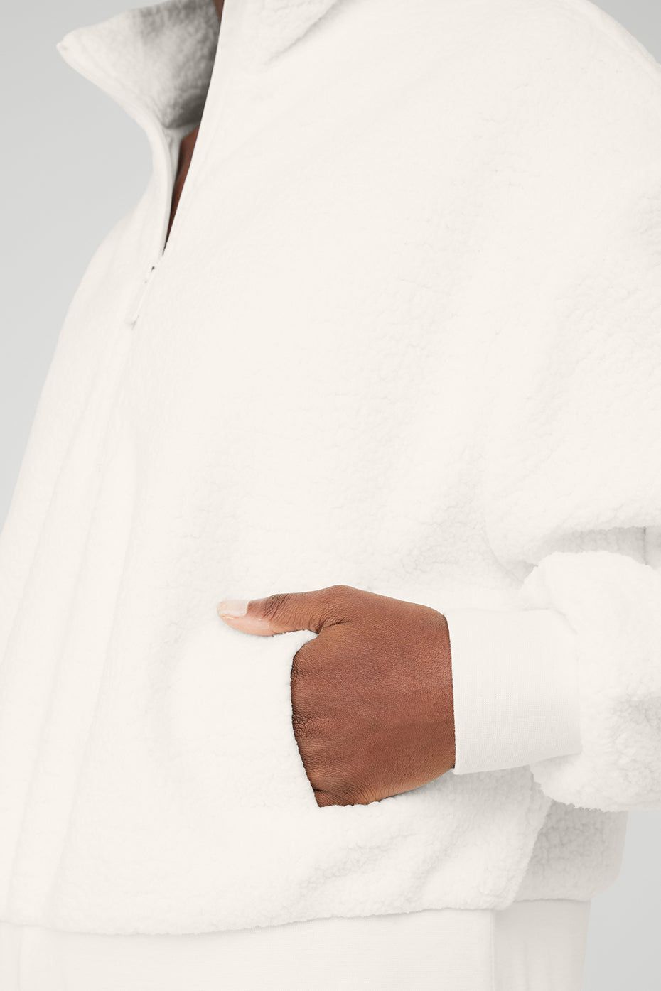 Micro Sherpa Solstice Coverup - Ivory sold by Alo Yoga product image thumbnail 4