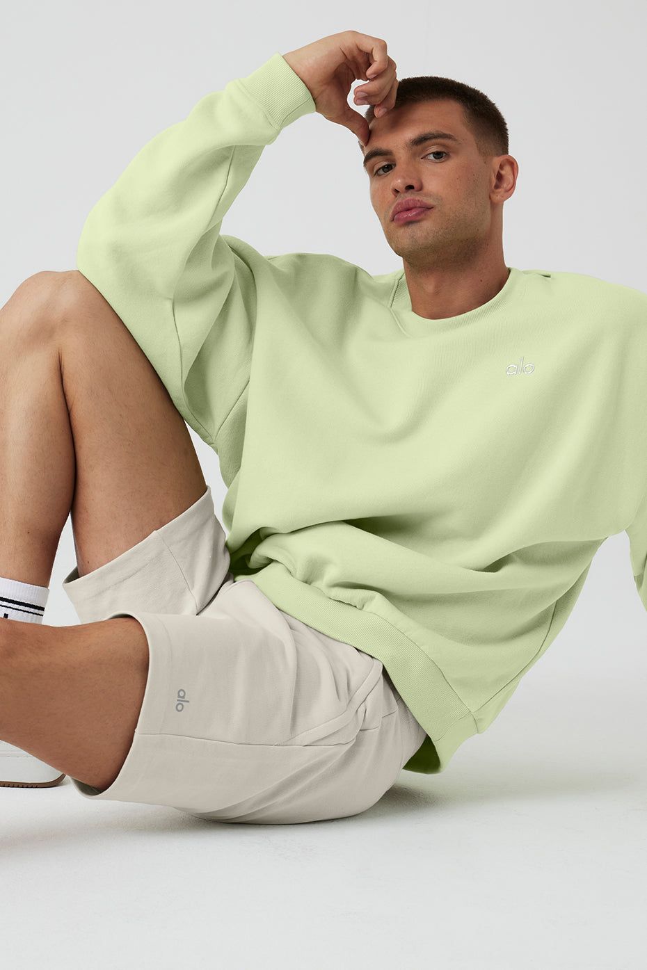 Accolade Crew Neck Pullover - Iced Green Tea sold by Alo Yoga product image thumbnail 5