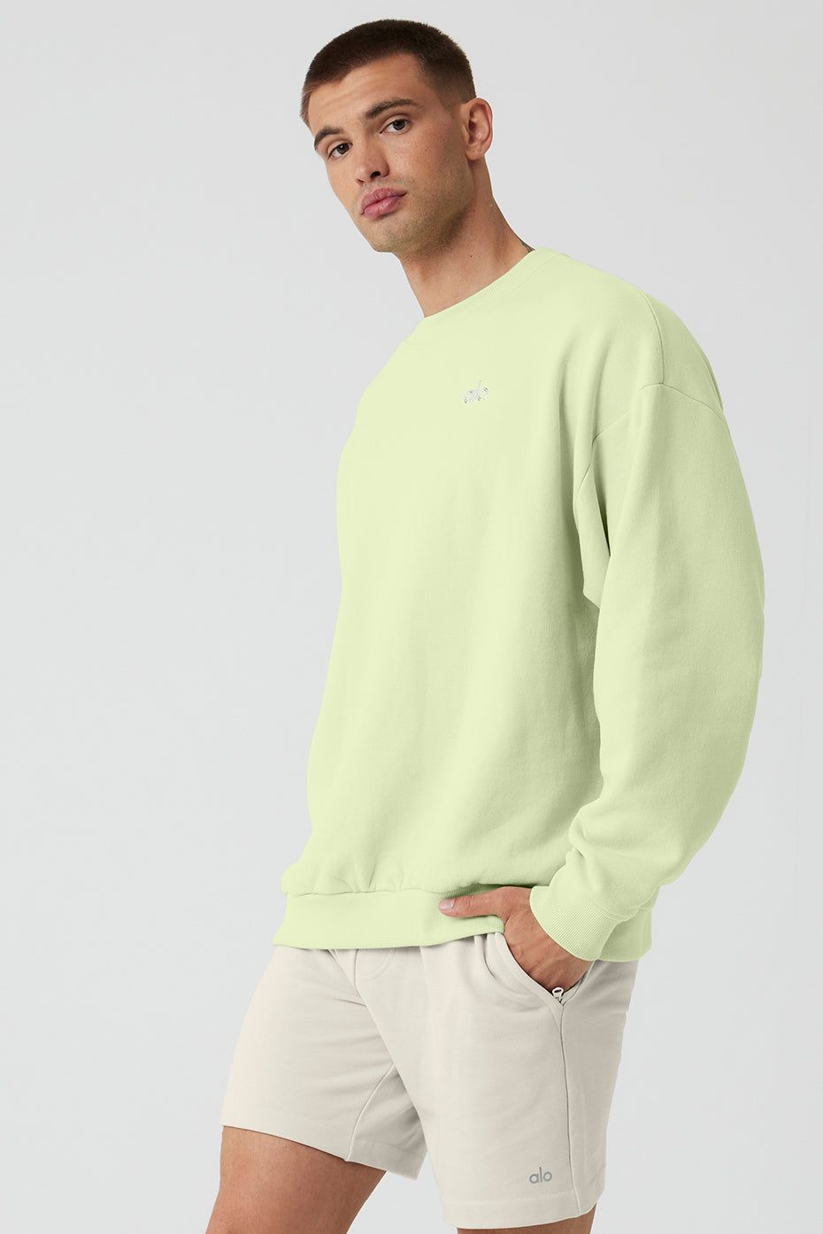 Accolade Crew Neck Pullover - Iced Green Tea sold by Alo Yoga product image thumbnail 3