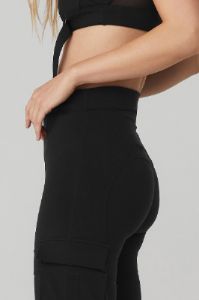 High-Waist Catch The Vibe Flare Legging - Black sold by Alo Yoga