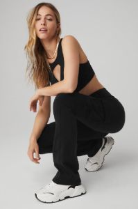 High-Waist Catch The Vibe Flare Legging - Black sold by Alo Yoga