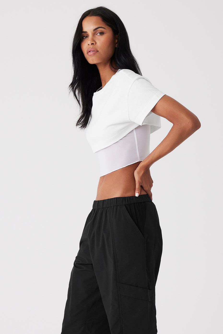 Made You Look Short Sleeve - White sold by Alo Yoga product image thumbnail 4