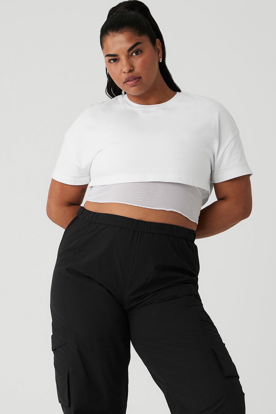 Made You Look Short Sleeve - White sold by Alo Yoga product image thumbnail 6