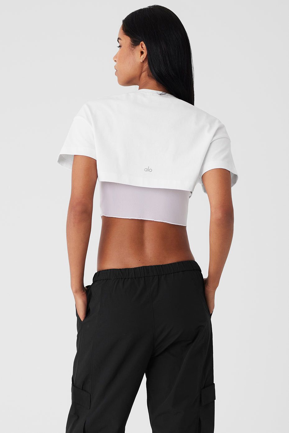 Made You Look Short Sleeve - White sold by Alo Yoga product image thumbnail 3