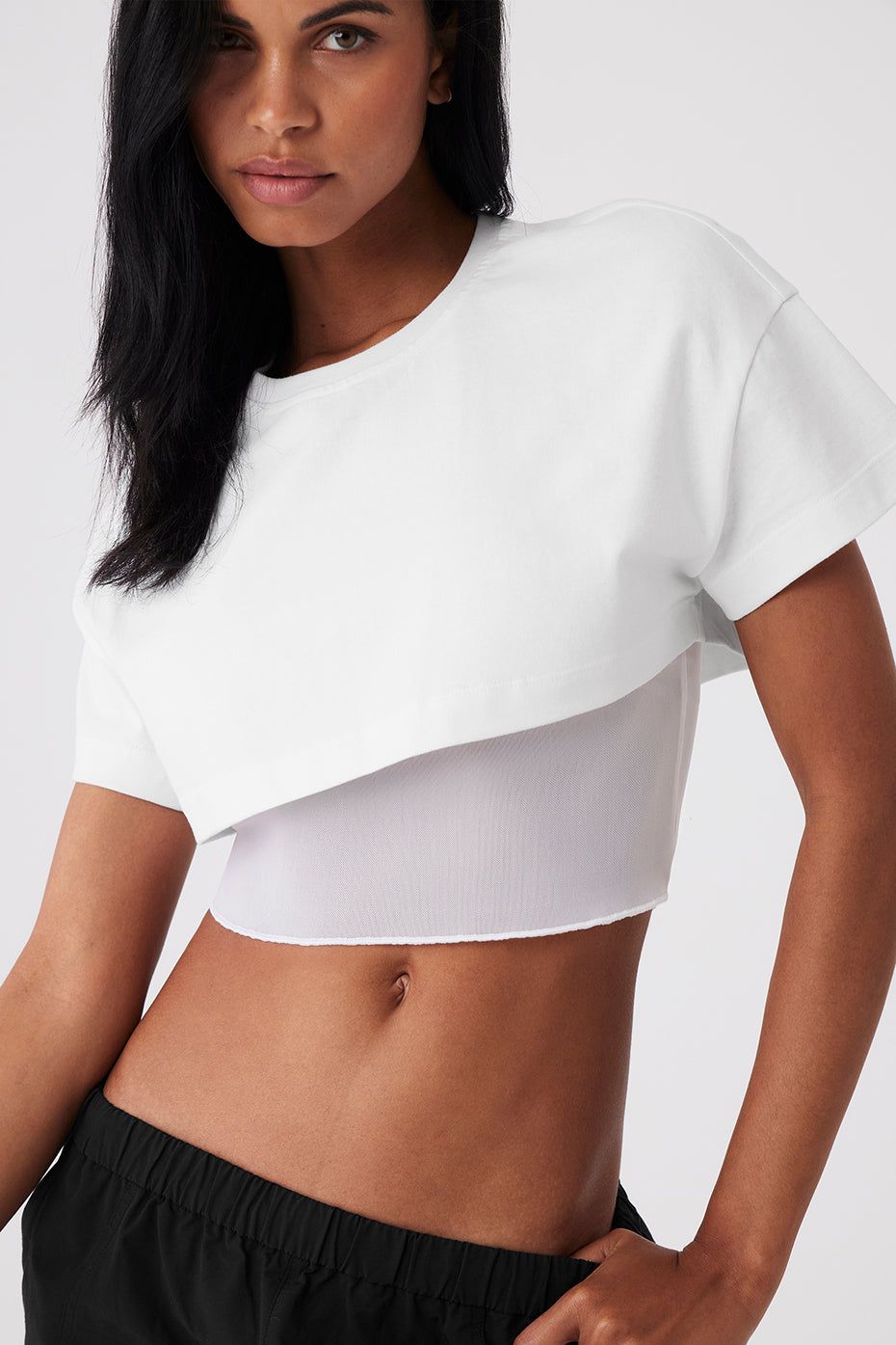 Made You Look Short Sleeve - White sold by Alo Yoga product image thumbnail 5