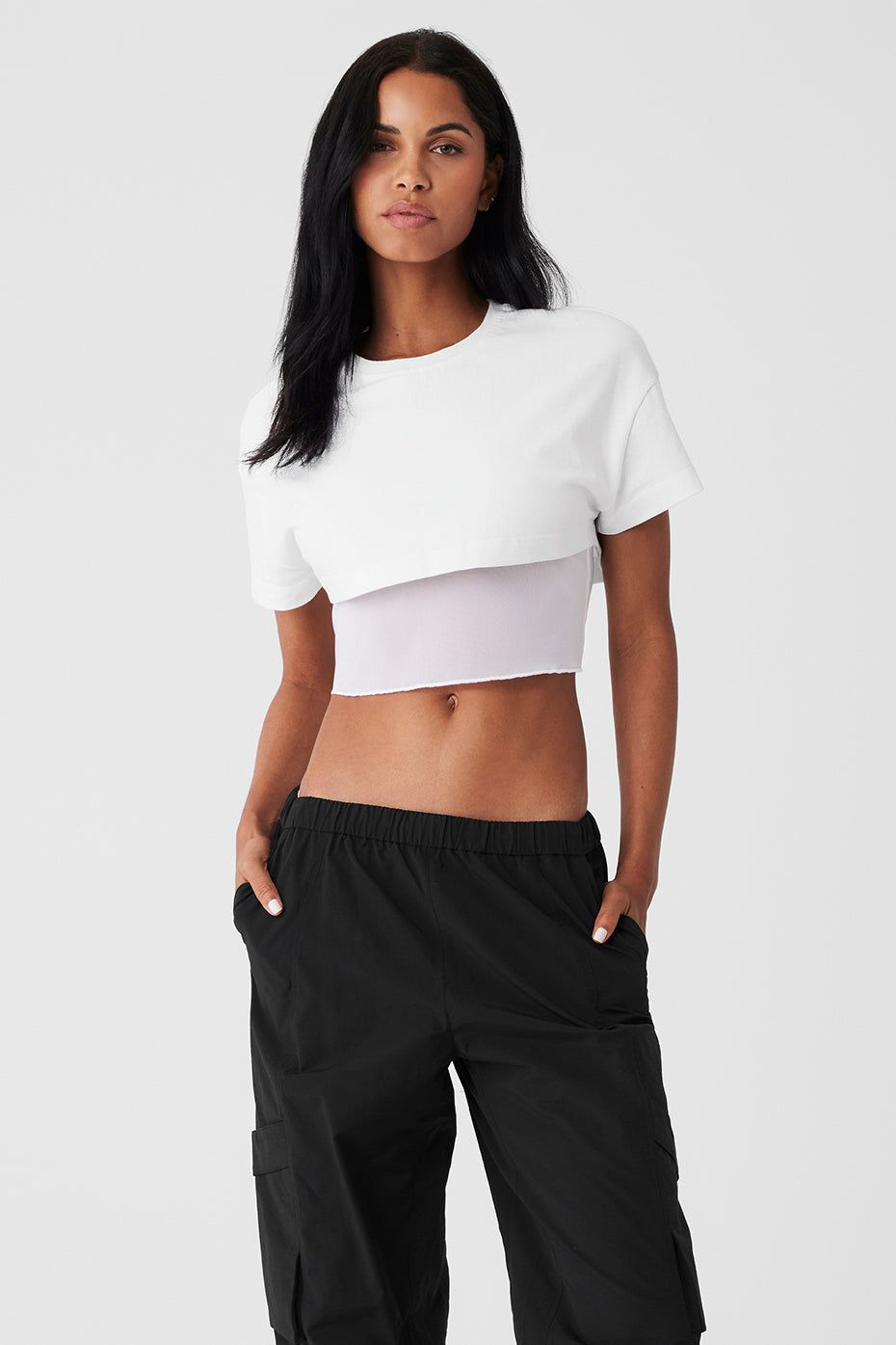 Made You Look Short Sleeve - White sold by Alo Yoga product image thumbnail 2